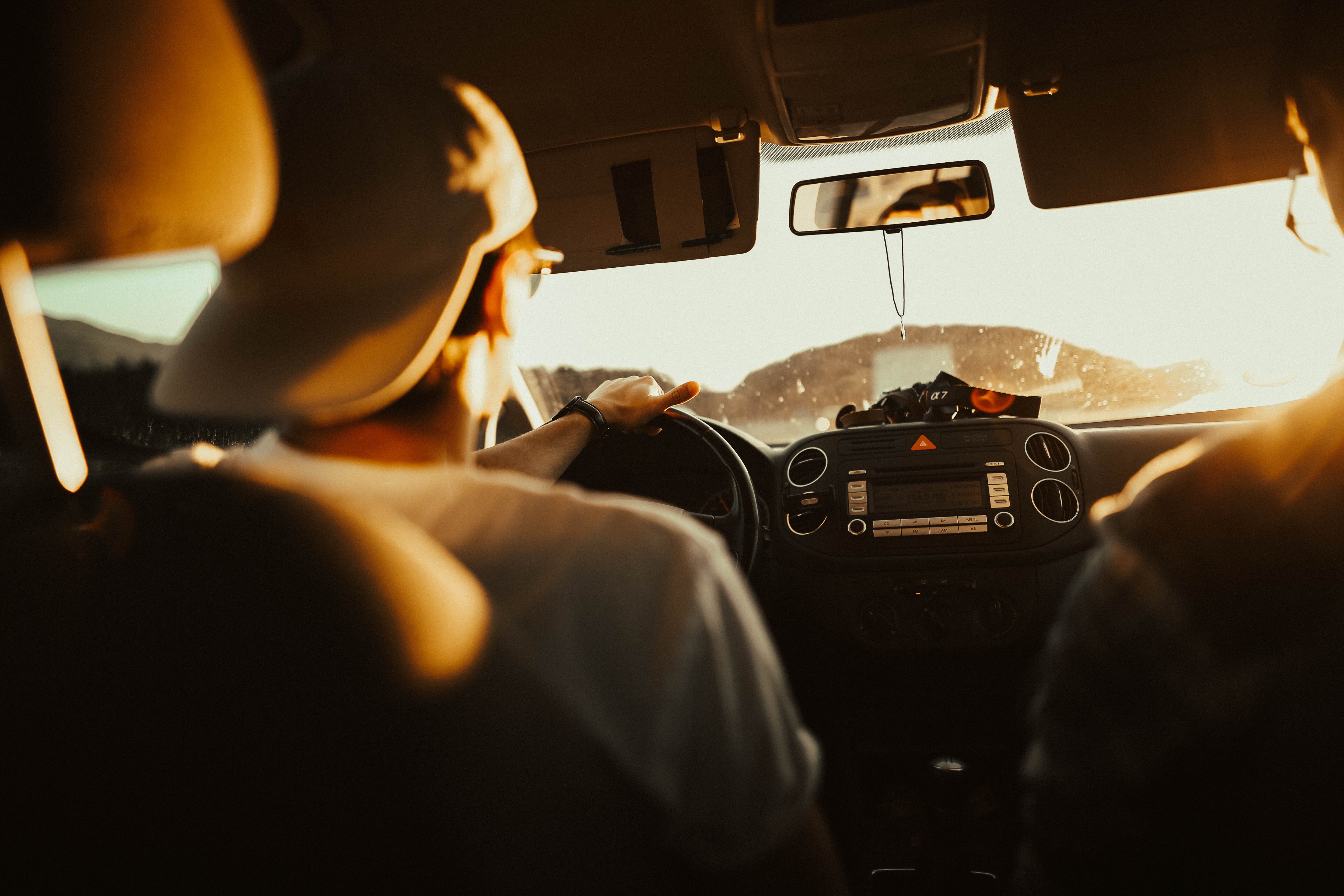 Young Man On A Road Trip